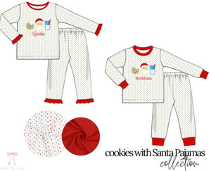 Boys Cookie with Santa PJs