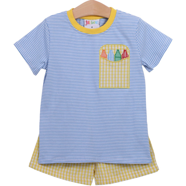 Jellybean BTS - Crayon Pocket Short Set