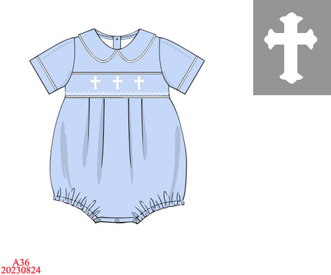 Boys Blue Cross Bubble