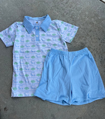 Pastel Golf Shorts Set