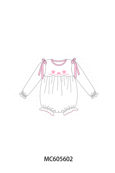 PO95 Pink valentine's day bow heart collection