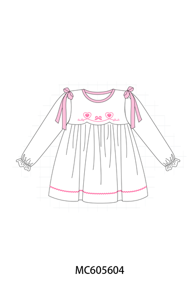 PO95 Pink valentine's day bow heart collection
