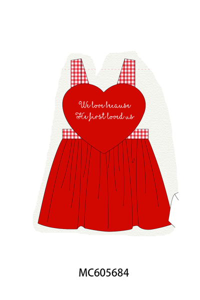 PO95 Red valentine's day heart applique collection