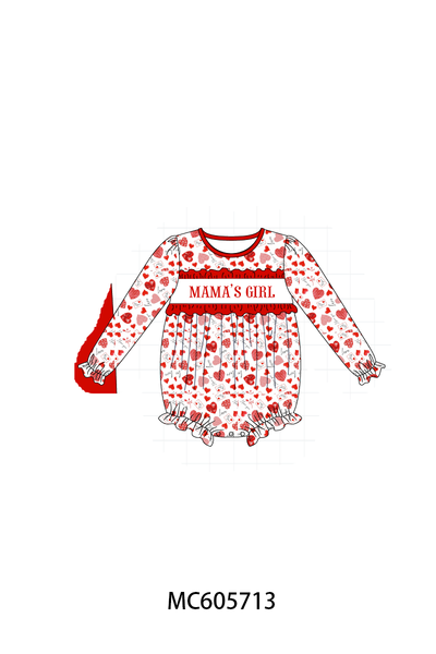 PO95 Mama's girl embroidery ruffle collection