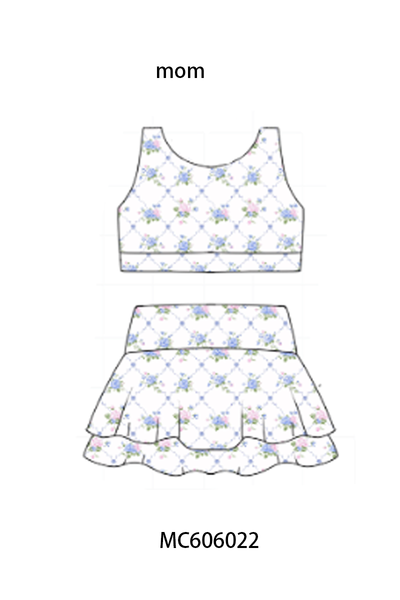 PO95 Blue floral print mom&me active collection 2
