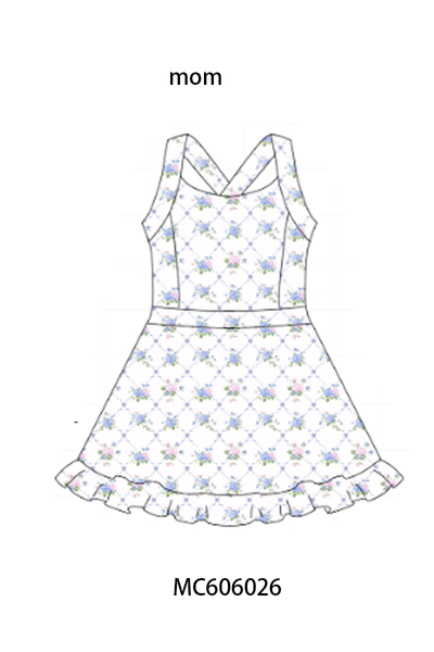 PO95 Blue floral print mom&me active collection 2
