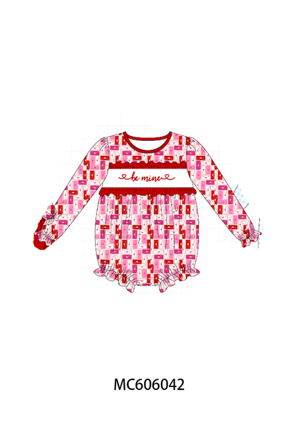 PO95 Red&blue be mine embroidery collection