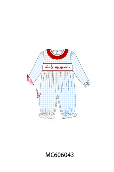 PO95 Red&blue be mine embroidery collection
