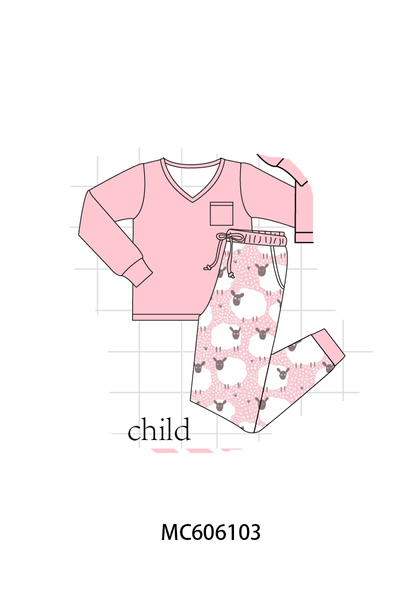 PO95 Pink sheep bamboo collection