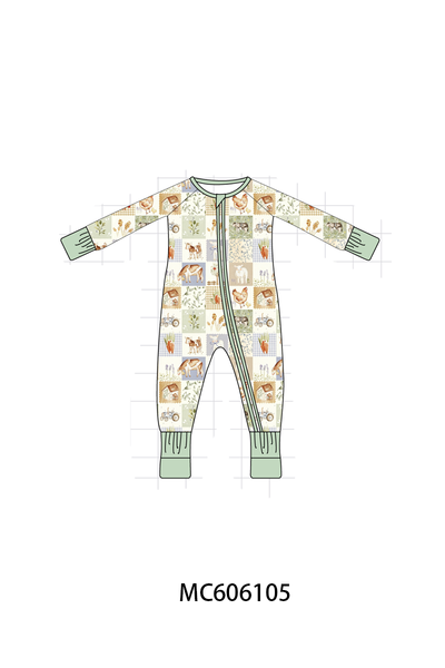 PO95 Sage farm checkered bamboo collection