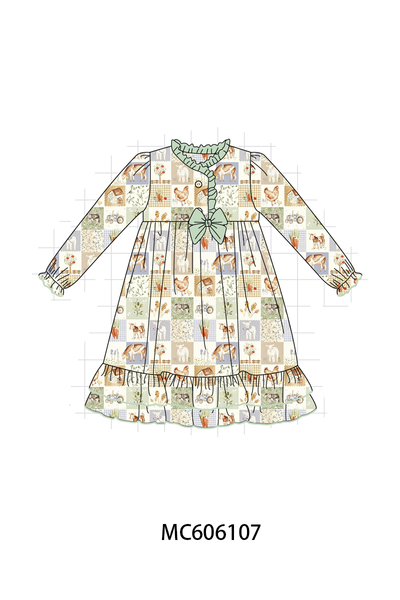 PO95 Sage farm checkered bamboo collection