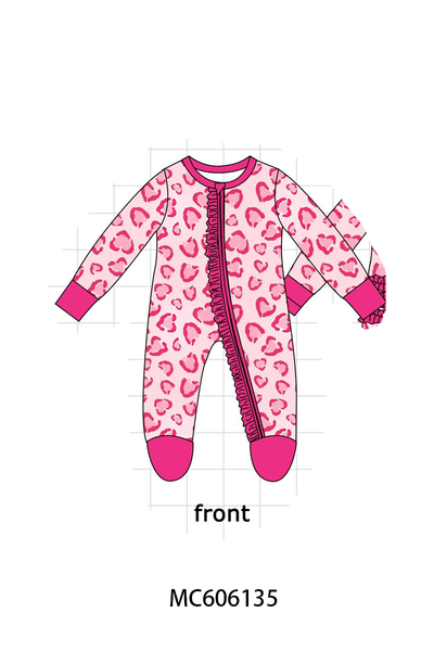 PO95 Pink heart bamboo collection