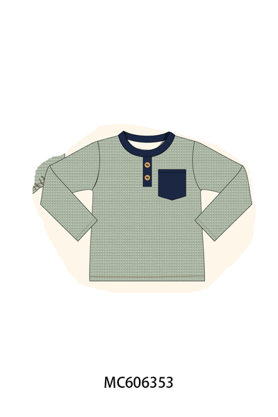 PO95 Navy waffle ruffle collection