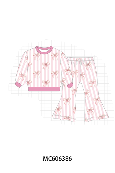 PO95 Pink&blue bow duck print collecton