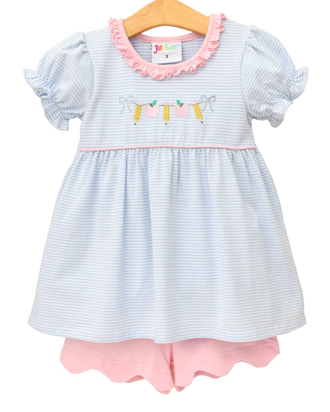 Jellybean BTS - Pencil Garland Scalloped Short Set