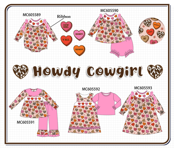 PO95 Pink valentine's day heart embroidery collection