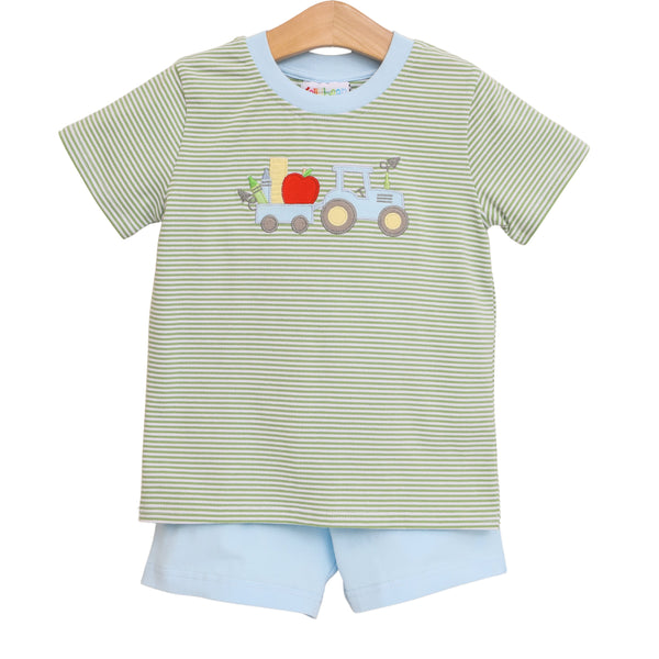 Jellybean BTS - T is for Tractor Short Set