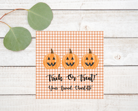 Trick or Treat Tag Digital Download