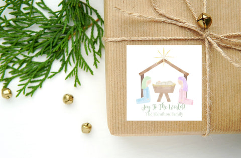 Nativity Printed Tag